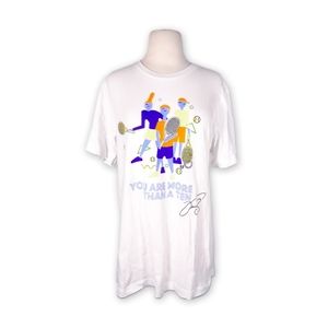 Top Serena Williams USTA Women Short Sleeve Exclusive Sporty Tennis White Tee M